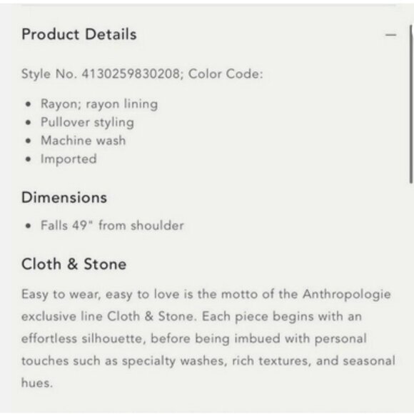 Anthropologie Cloth & Stone Mauve Tiered Striped Maxi Dress, Small - Picture 11 of 11